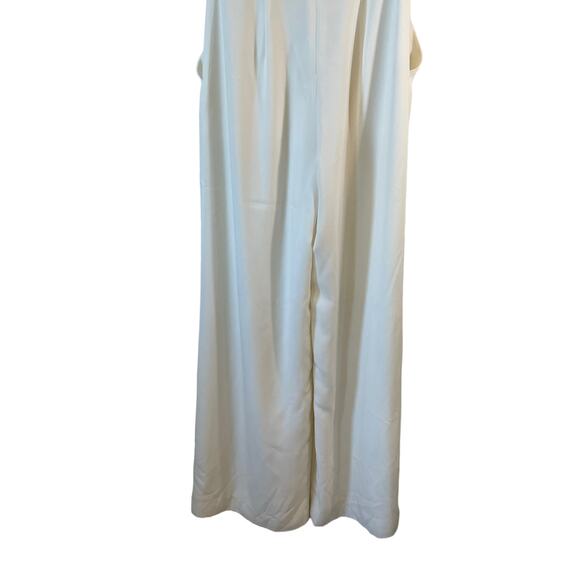 Jill Stuart BHLDN Mara Halter Jumpsuit White 0 New with Flaw Bridal Events Glam - Picture 9 of 16